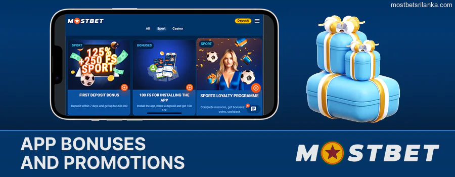 Bonuses and promotions on the Mostbet Sri Lanka app