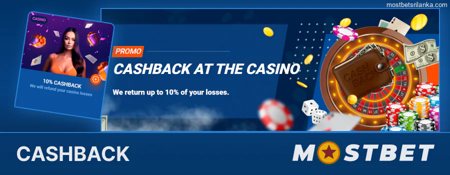 Get cashback on losses with Mostbet