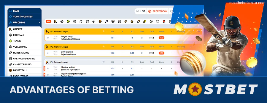 Advantages of betting with Mostbet in Sri Lanka