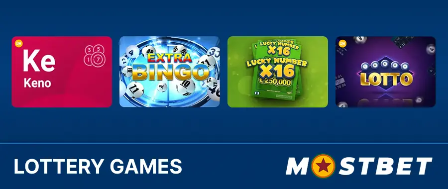 Mostbet Lottery games